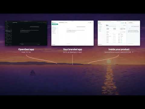 Same agents, any interface: your app, your brand, your product | OpenGeni