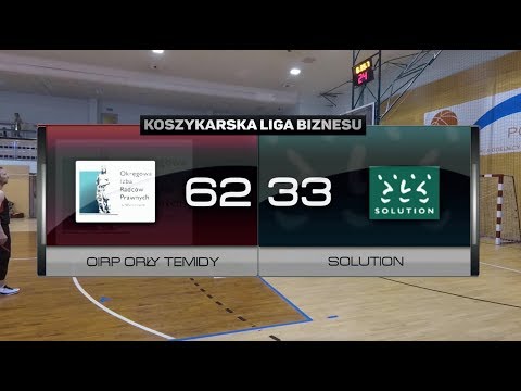OIRP Orły Temidy vs Solution - XIV kolejka - Superliga Warszawa - Koszykarska Liga Biznesu