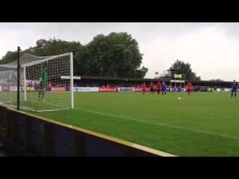 AFC Wimbledon vs Scunthorpe penalty miss