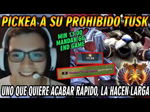 IMPARABLE!!!  EL GOTTO PICKEA  A SU TUSK Y MANDAN A LOS 11 MIN GG END MID EL EQUIPO ENEMIGO - DOTA 2