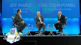 Leadership: Gen. Colin Powell & GE CEO Jeffrey Immelt - #DF12 Keynote