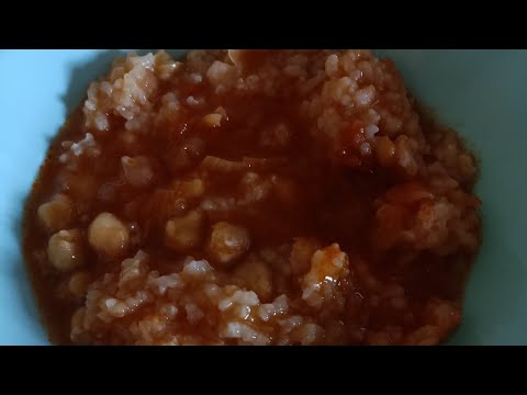 Garbanzos con arroz, fácil y rico con Thermomix
