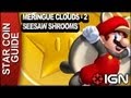 New Super Mario Bros. U 3 Star Coin Walkthrough - Meringue Clouds-2: Seesaw Shrooms