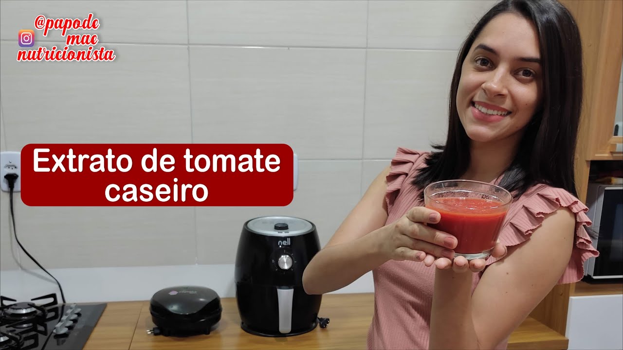 Extrato de tomate nutritivo caseiro - Para bebês +06 meses  e toda família