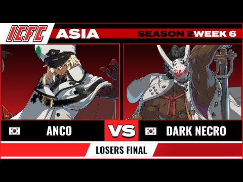 Anco (Ramlethal) vs Dark Necro (Nagoriyuki) Losers Final - ICFC GGST Asia Season 2 Week 6