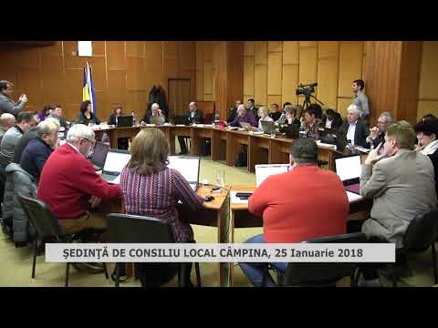 Sedinta consiliu local Campina 25 ianuarie 2018