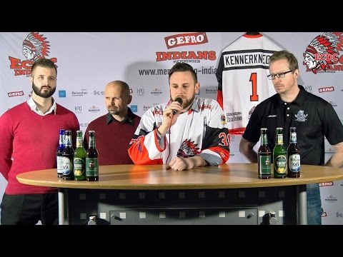 23. Spieltag BEL 2016/17 - ECDC Memmingen - HC Landsberg - Pressekonferenz