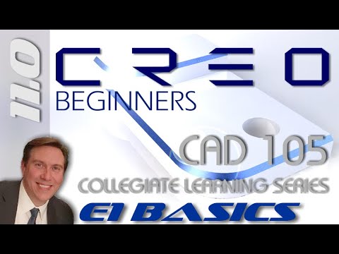 E1 Creo Parametric 11 - Basic Modeling for Beginners Tutorial with Training Guide | Tips