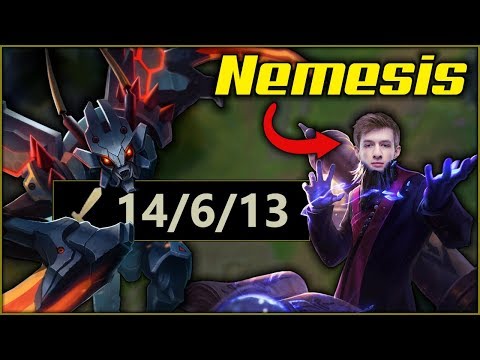 CRAZY CHALLENGER GAME WITH KHA'ZIX MID VS FNATIC NEMESIS - League of Legends