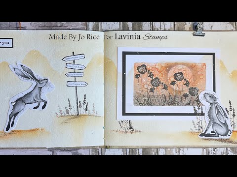 Mindful Monday With Logan And Lupin by Jo Rice #laviniastamps #journalling