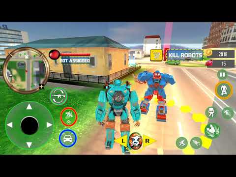 Excavator Robot Car Game Dino - Android Gameplay #3