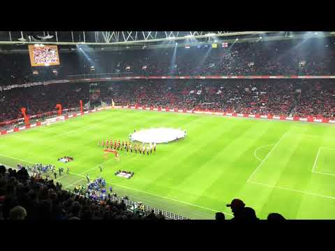 23/03/2018 Netherlands 0-1 England player entrance & national anthems @ Amsterdam ArenA
