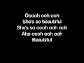 beautiful by: patrick nuo lyrics on screen 