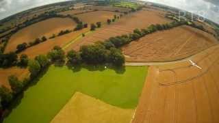 Quadcopter multirotor drone flying in suffolk uk