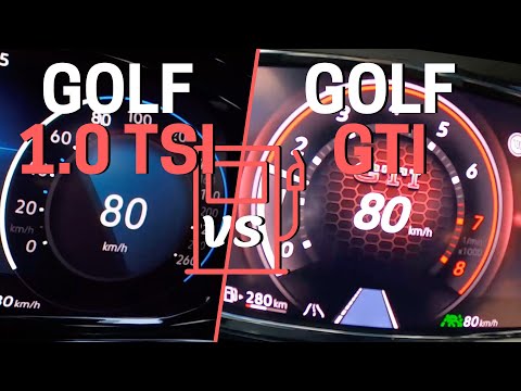 FUEL CONSUMPTION TEST 110 HP VS 300 HP ⛽ VW Golf 8 1.0 TSI vs Golf 8 GTI Clubsport