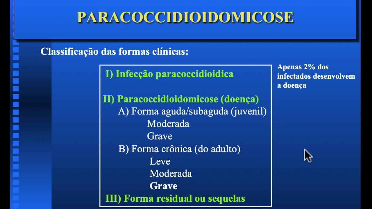 AULA GRADUAÇÃO -  PARACOCCIDIOIDOMICOSE