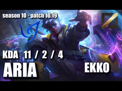 【韓国サーバー/C1】CGA Aria エコー(Ekko) VS T1 A Roamer イレリア(Irelia) MID - Patch10.19 KR Ranked【LoL】