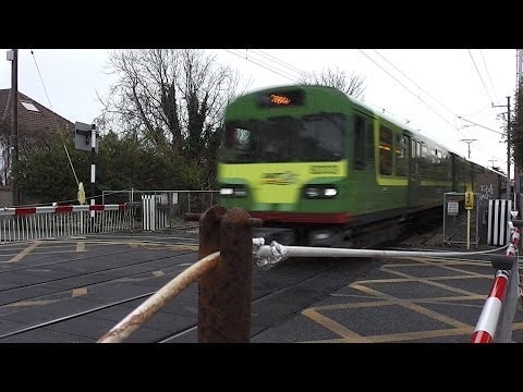 Baldoyle Level Crossing - IE 8300 Class Dart Train