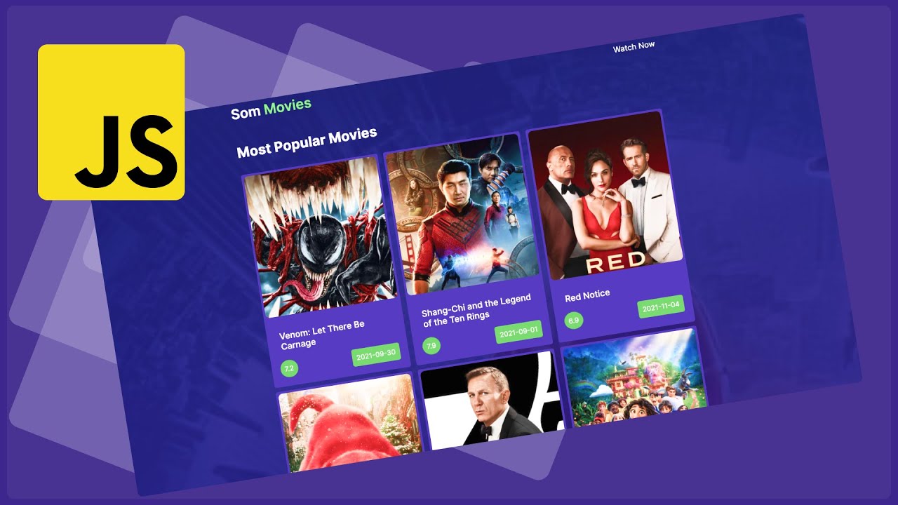 Create Movie App Using Vanilla JavaScript With TMDB | Part 2 |  Javascript Soomaali Project