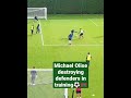 Michael Olise humiliating defenders in training before destroying the net with a banger