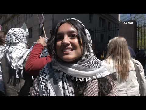 YouTube_Apr 25 2024_Day 6 Columbia University Encampments and Pro Israel Counter Protest_#7
