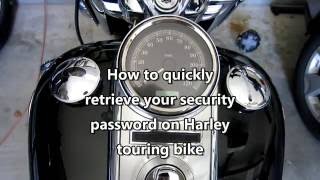 Find your Harley security password
