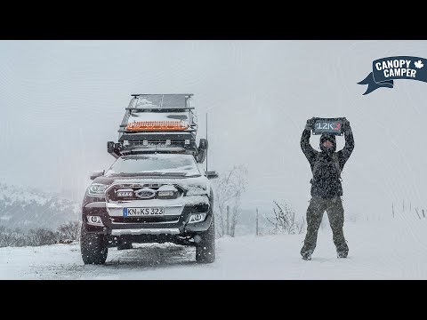 Mit OFFROAD 4x4 Camper in den Bergen Frankreichs | Überrascht vom Schneesturm! 🇫🇷🏔🚔 [WINTERCAMPING]