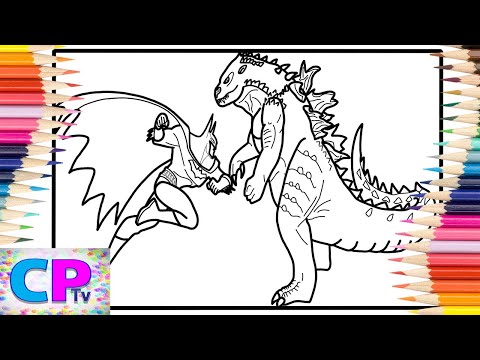 Batman vs Godzilla Coloring Pages/Superhero Fights Monster/Stahl - Dreams [COPYRIGHT FREE]
