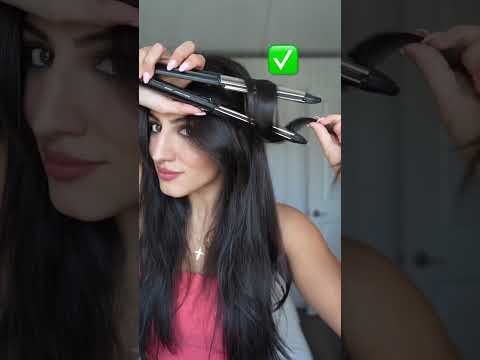 Flat Iron Curl Hack🔥😍 #hairtutorial #easyhairstyle #hairstyles #curls