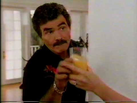 1993 Burt Reynolds (& Loni) Florida Orange Juice TV commercial