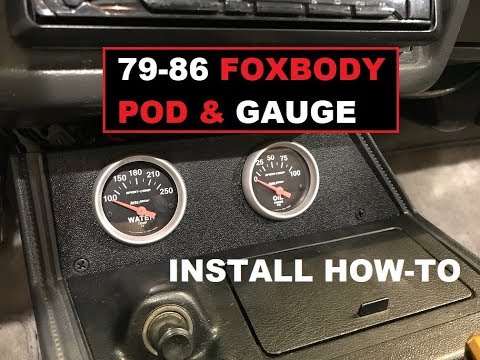 1986 Mustang GT Project - LMR Console Pod / AutoMeter Gauge Install