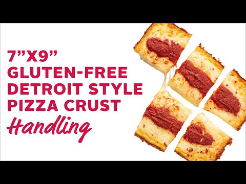 Gluten-Free Detroit Style Pizza Crust Handling Video