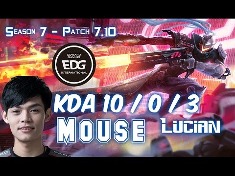 EDG Mouse LUCIAN vs KAYLE Top - Patch 7.10 KR Ranked