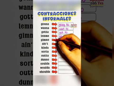 Informal contractions in English