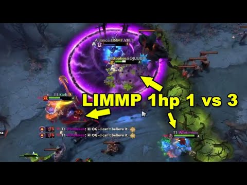 LIMMP 3v1 Gank Mid Alliance vs T1 The International 10