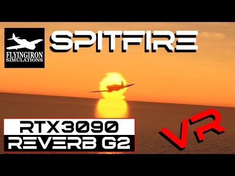 Flyingiron Spitfire from UK to France in VR - RTX 3090 + Reverb G2