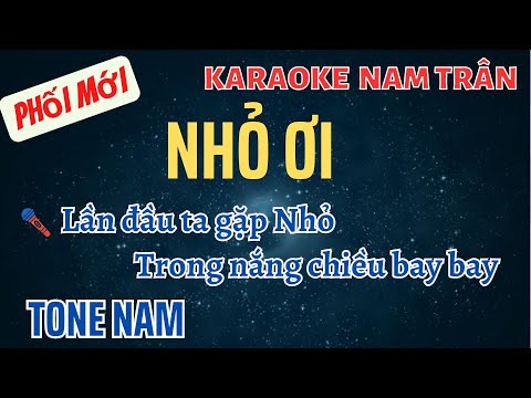 Karaoke Nhỏ Ơi Tone Nam | Nam Trân SX900