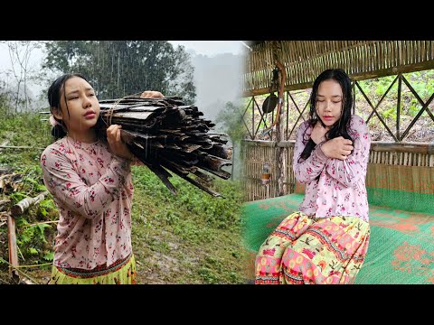 Lonely life alone in the deep forest is very difficult for a 17 year old girl | Survival Alone