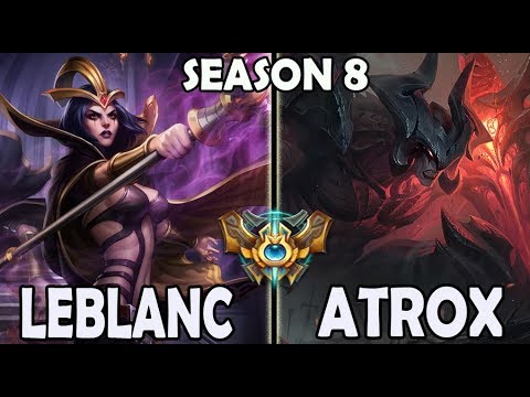 SKT Faker Leblanc vs Aatrox - Ranked Challenger Korea