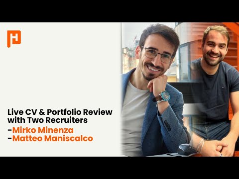 Live CV & Portfolio Review with Matteo Maniscalco