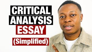 How to Write a Critical Analysis Essay that gets Distinction.