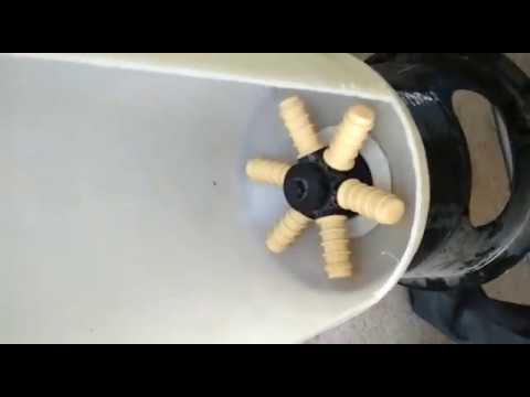 Installing bottom distribution in FRP VESSEL