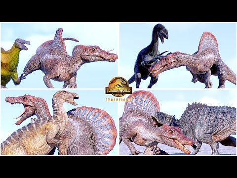 Spinosaurus Death Animations by All Dinosaurs in San Marie Island 🦖 Jurassic World Evolution 2