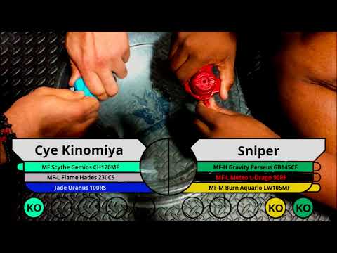 WBO Beyblade Tournament Battle: Cye Kinomiya vs Sniper - BEYBLADE NORTH 2018 LIMITED TOP 4