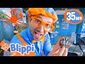 Blippi Visits An Aquarium Marine Life Centre BEST OF BLIPPI TOYS Sea Animal Videos For Kids