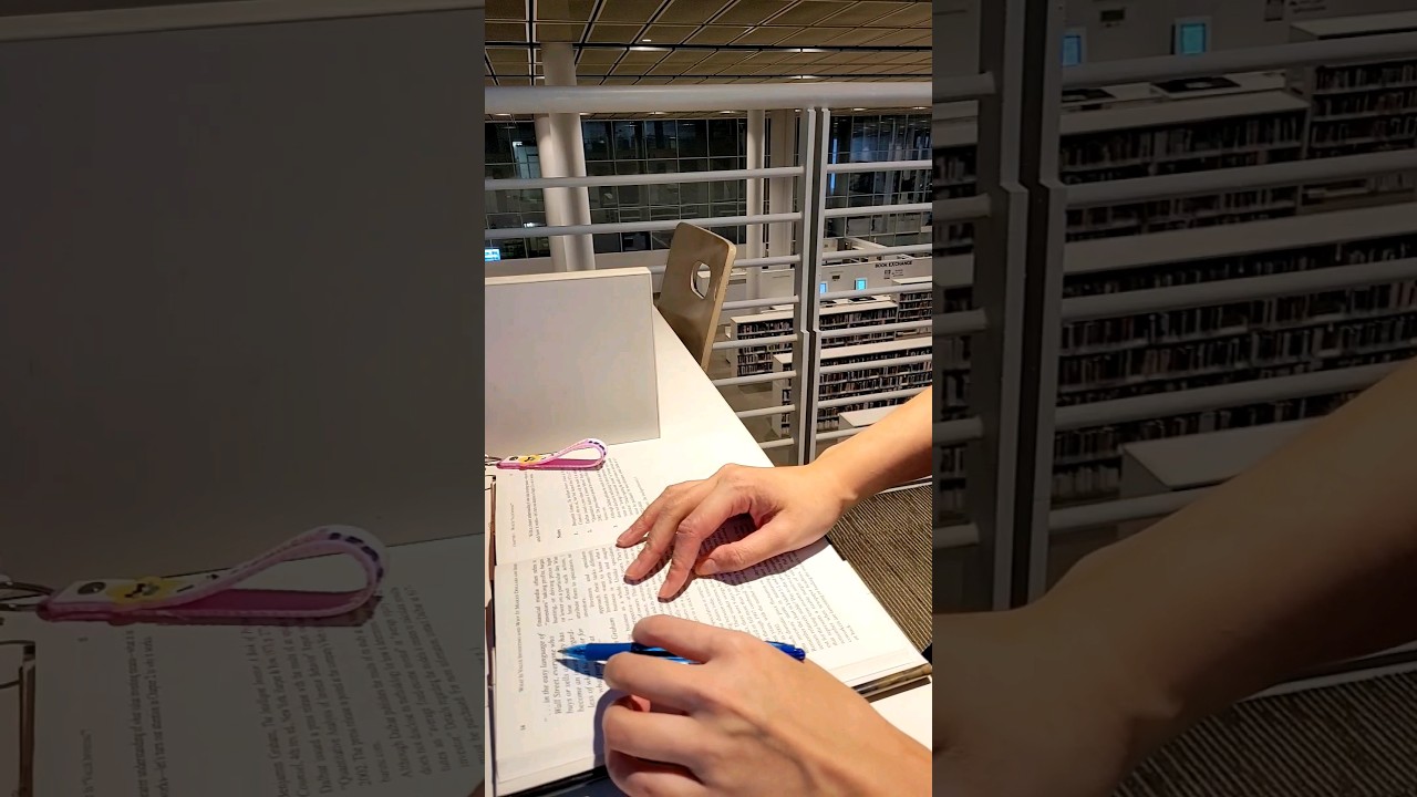 ASMR Study With Me At The Library 📖 #studymotivation