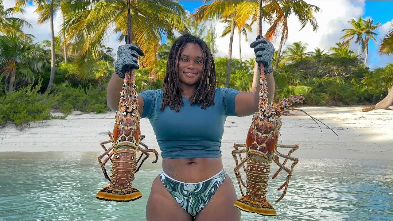 BAHAMIAN Lobster Catch & Cook