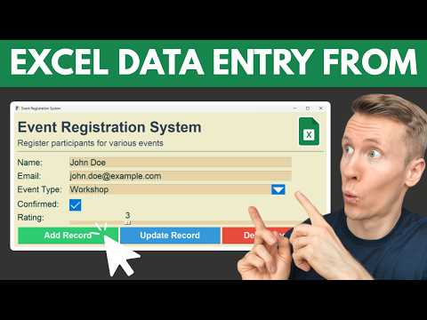 Build an Excel Data Entry Form with Python (Drag & Drop, No Code)