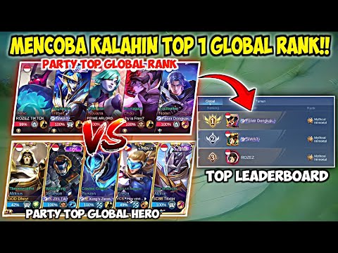 I'm trying to Defeat the Top 1 Global Rank Party! Fenrir Dongkak, Siwa & Rozez - Final Boss MLBB