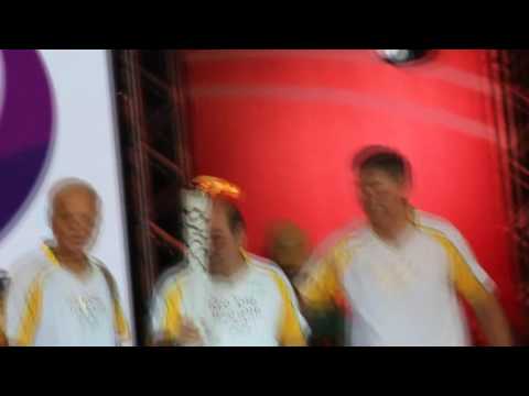 REVEZAMENTO DA TOCHA OLIMPICA NO ANHEMBI EM SÃO PAULO 24/07/2016